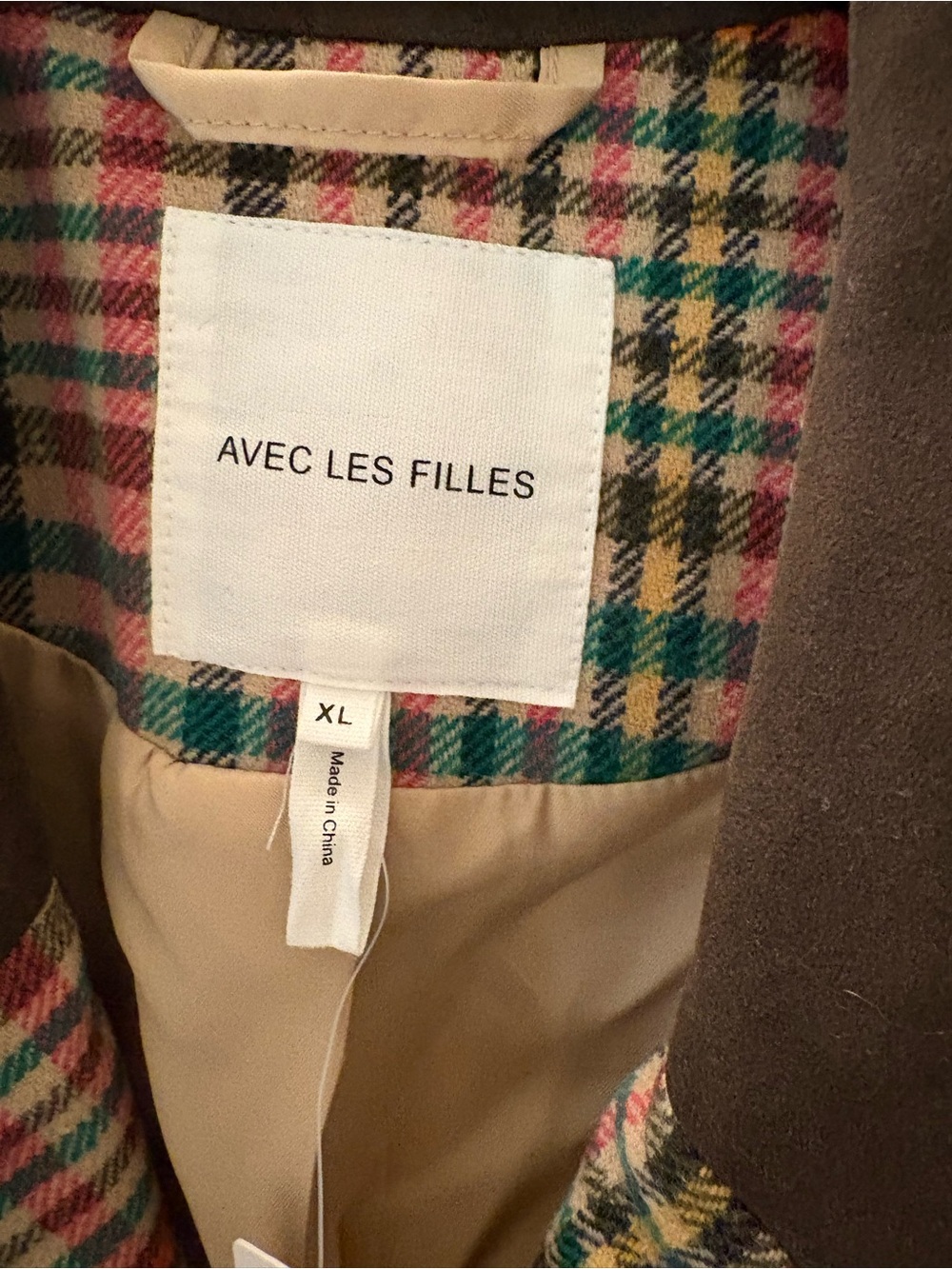 Avec Les Filles Plaid Blazer. Size XL. New with tags. - Picture 2 of 4